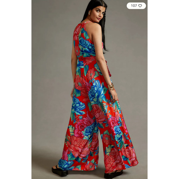 Farm Rio Printed Halter Jumpsuit - Picture 2 of 4